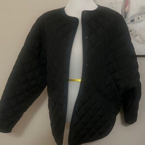 Toteme Black Quilted Puffer Jacket